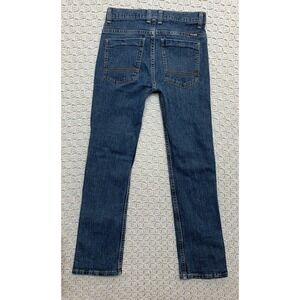 Wrangler Boys Jeans 14 Reg Straight Adjustable Waist Blue Denim 5RHBBIN W27 L28